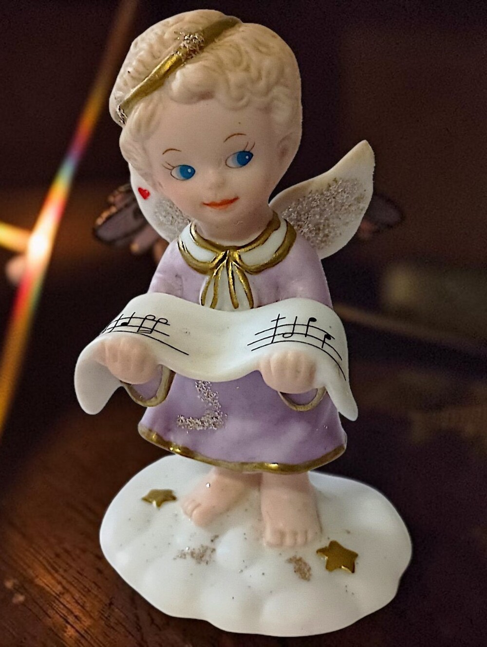 Vtg‎ Katharine Stevenson Figurine Hymns of Heaven Angel Tender Hearts Porcelain